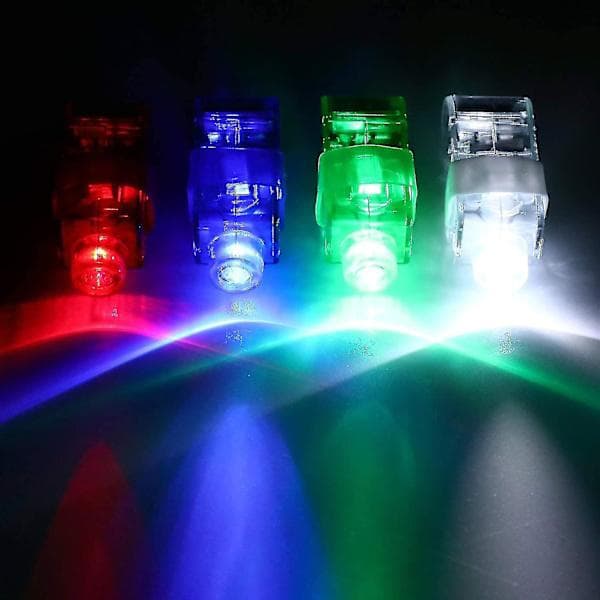 100 stk LED Fingerlys, blinkende Lysringer -YH