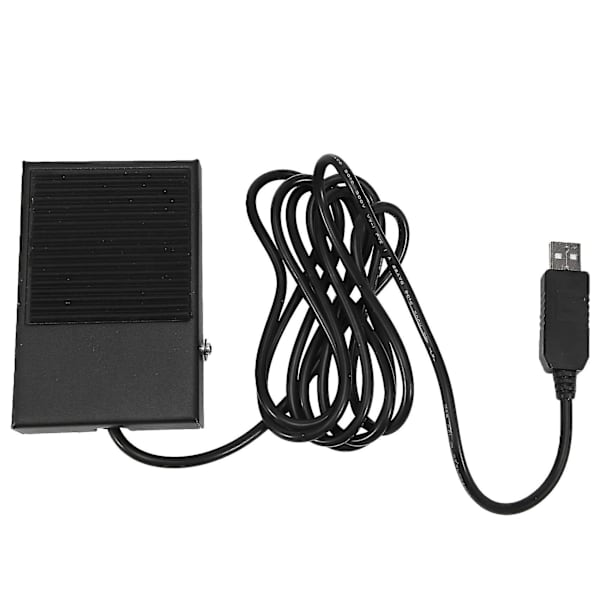 Usb-fotswitch i metall, fotpedal för tangentbord, för Hid-dator, Usb-aktionsswitch-kontroll black