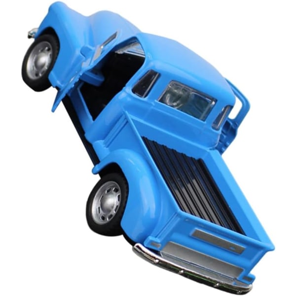 1 st Pick Up Truck, blå - 1/32 skala Diecast modell leksaksbil Vintage bilmodell Retro Vintage bilmodell leksakslegering bilmodell Heminredning
