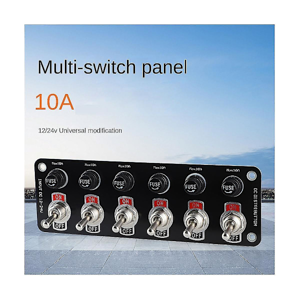 12/24v Bilpanel Multi Switch Panel Switch Strømstyring Universal