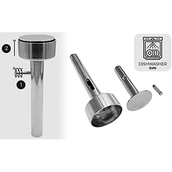 Falafel Scoop, Rustfrit Falafel Maker Scoop i rustfrit stål, Professionelt Non-stick Falafel Baller-værktøj 3pcs