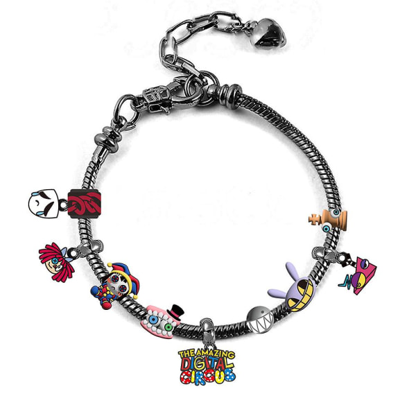 Womens Girls The Amazing Digital Circus Bracelet Charm Beads Bangle Jewellery Fans Gifts