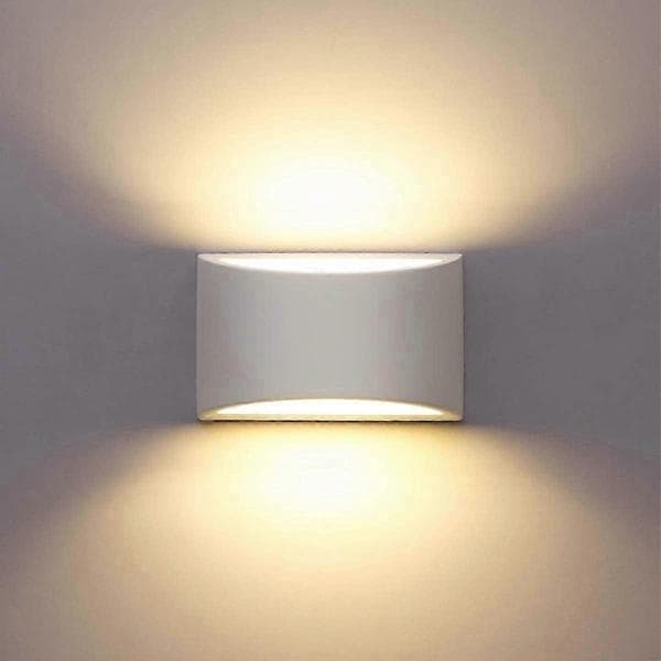 Indendørs LED Væglampe - 7W Hvid Gips