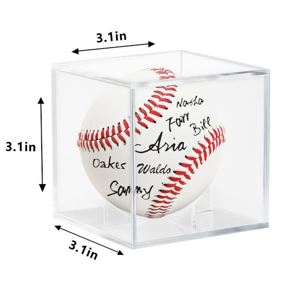 Baseballfodral Baseball Display Cube Genomskinlig Displayfodral