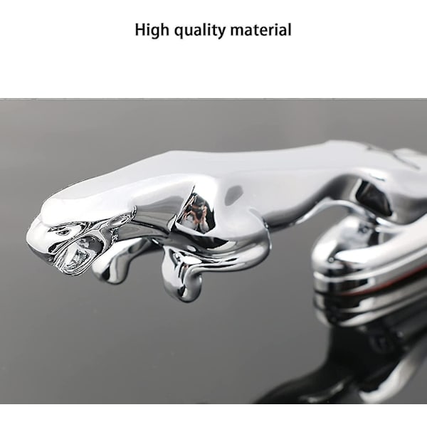 Jaguarille 3D-emblemi Auton Etuosaan, Auton Peite, Kromattu Kotka-merkki, Auton Tarvikkeet