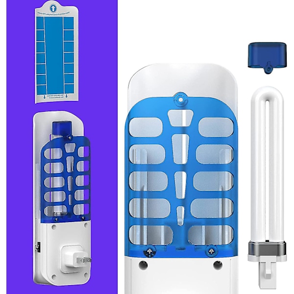 Bug Zapper Tyst Myggdödare Fruktflugefällor För Inomhus, Inomhus Plug-in Flugfälla För Flugor, Fruktflugor, Eu-kontakt (vit)