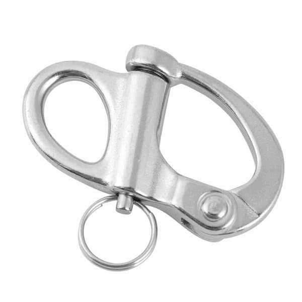 Snabbkoppling i rostfritt stål 12 x 52 mm med rund ring