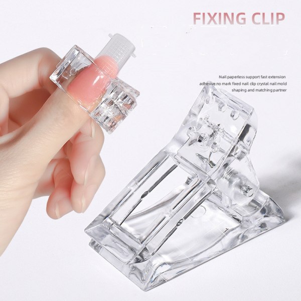 Nail clip for gel nails ABS Transparent