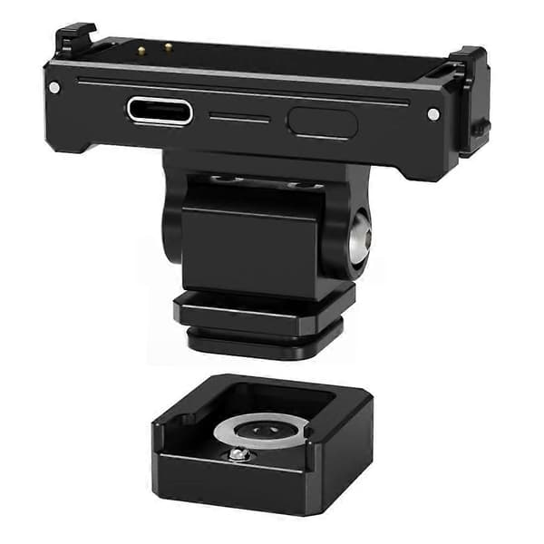 Velegnet til Insta360 GO3S/3 Magnetisk Quick-Release Cold Shoe til 1/4 Base Multi-Vinkel Justering Fast Beslag, B Black Charging model