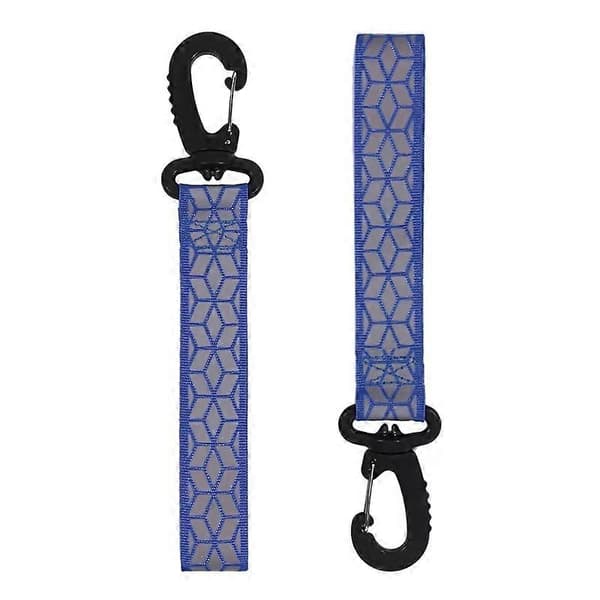 Vanntette selvlysende reflekterende sikkerhetsnøkkelringstropper Ryggsekkmerker Nattrefleksanheng Navy blue