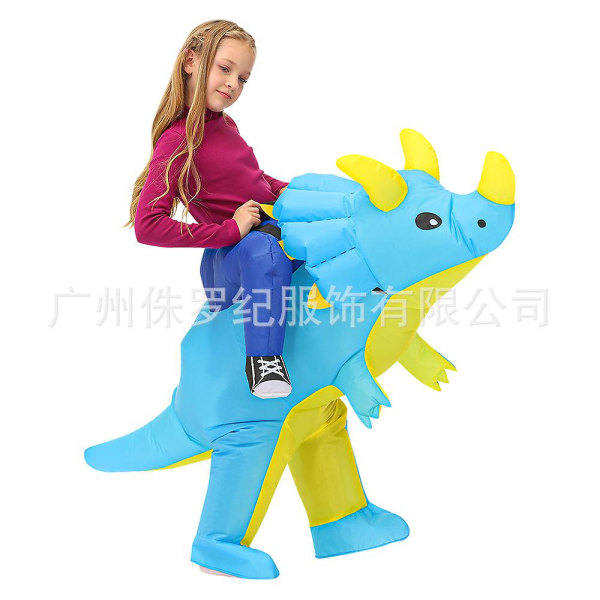 Halloween Dinosaur Dräkt Uppblåsbar Dräkt Performance Suit Riding Color Unicorn Adult 150-190cm