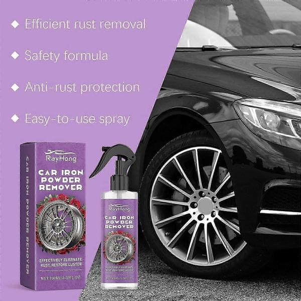 1-3x Hjulrustspray, Hjulrustspray Felg Rustpolering Ren Hjulrustfjerner 3PCS