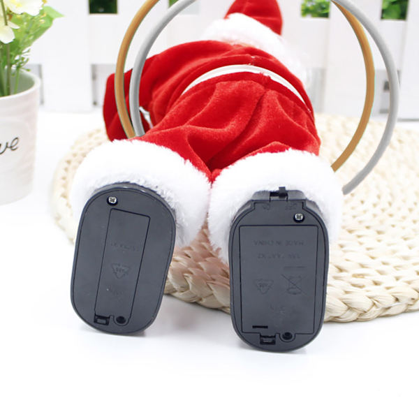 Jultomte docka elektrisk sjungande dansande leksak nyårsgåva jul
