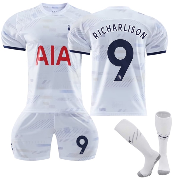 23-24 Tottenham Hotspur Hjemme fotballdrakter for barn FC nr. 9 RICHARLISON 6-7 years