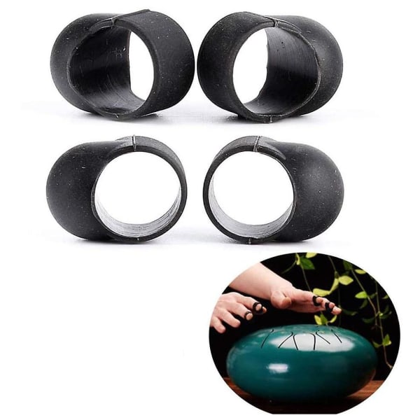 Ståltromme Finger Covers, Silikone Knocking Finger Sleeves Handpan Mallet Finger Sleeves til