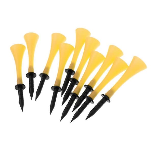3x 10 stk. Golf Tees 83mm Trompetmønster til Golfspiller