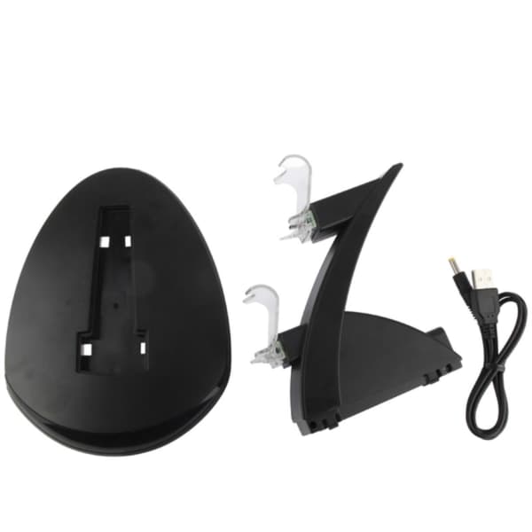 Opladningsstation til PS4 - Controller Oplader / Playstation Kontrol Sort