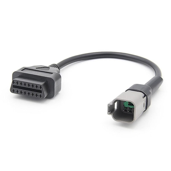 6PIN - 16PIN diagnostinen OBD2-kaapelisovitin, OBDII-skannerin korvaava CAN AM Moto ATV UTV -moottoripyörätyökalulle - WELLNGS
