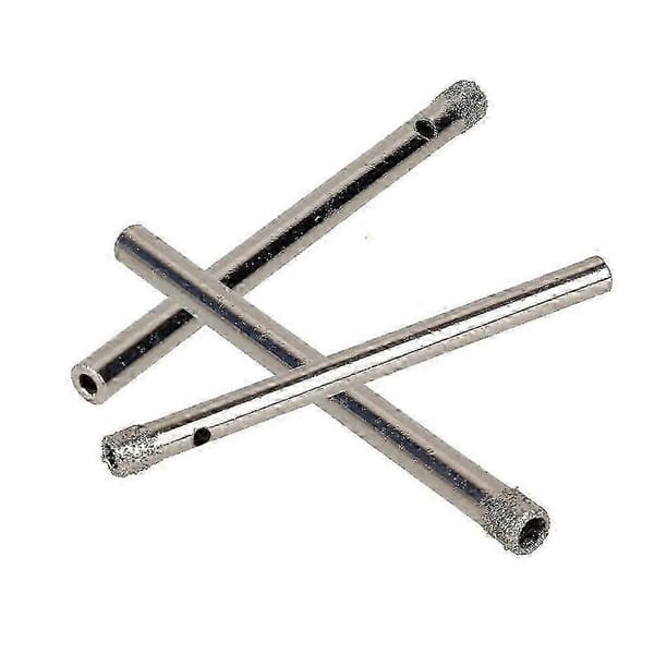 4mm Diamantbelagda Borr För Glas, Kakel, Granit - 10-pack silver