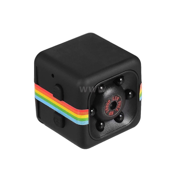 Mini Cube Camera 720p Hd Ir Night Vision 120 grader vidvinkel 32gb utökat minne black