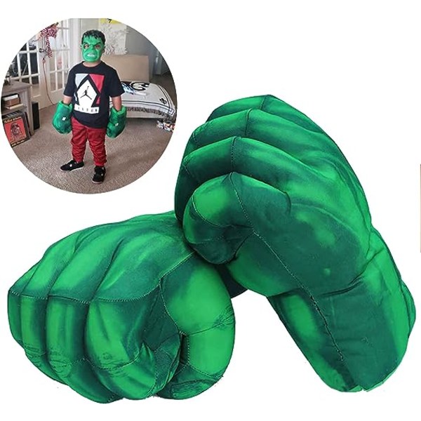 Superhjältehandskar Leksakshandskar Superhjälte Nävar Barn Mjuk Plysch Superhjälte Kostymtillbehör Cosplay för Pojke Halloween Födelsedagspresent (1 Par)