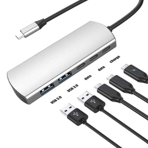 5-i-1 Typ-C-hubadapter med USB-C PD