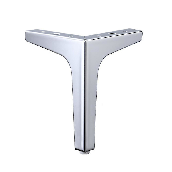 1/4 kpl metalliset huonekalujalat sohvalle, tee-se-itse-kaapin jalat, huonekalujalat, kodinsisustus Silver 4PCS 10cm
