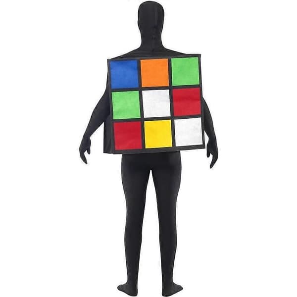Rubiks Unisex Voksen Puzzle Cube Kostume Multicoloured One Size