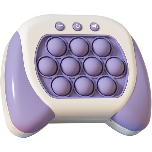 Varhaiskasvatuspelikonsoli Pop It Fidget -lelu Nopea Push-peli Dekompressiolelu white purple