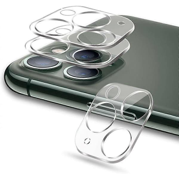 Linsebeskyttelse til iPhone 12 kamera i hærdet glas Transparent, iPhone 12 (6.1)