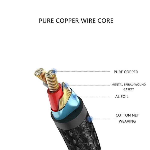 Audio Adapter Kabel Telefon Til Rca Lotus Kabel Højttaler Audio Forbindelse For Apple Iphone