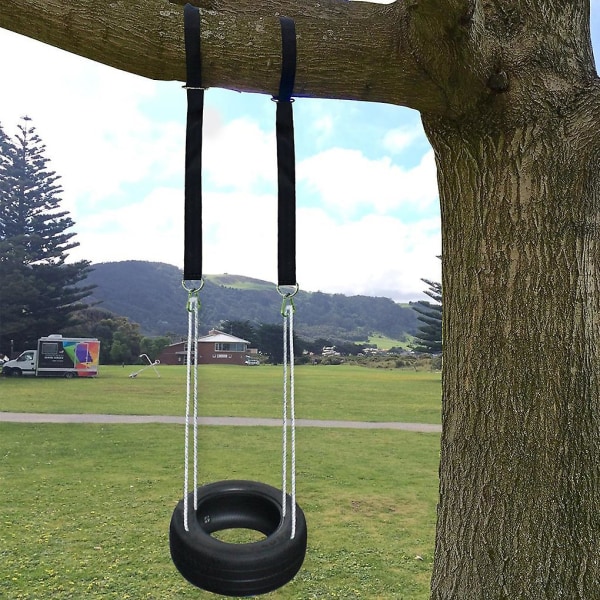 Outdoor Tree Swing Hihnasarja Reppukalastus Uudelleenkäytettävät hihnat Riippumatot Renkaat Levykeinut