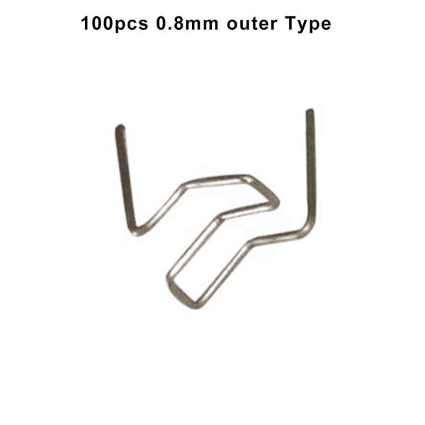 Varme stiftestifter For plastsveisereparasjon Varmsveising 0,6mm/0,8mm 100x Tangential angle 0.8mm