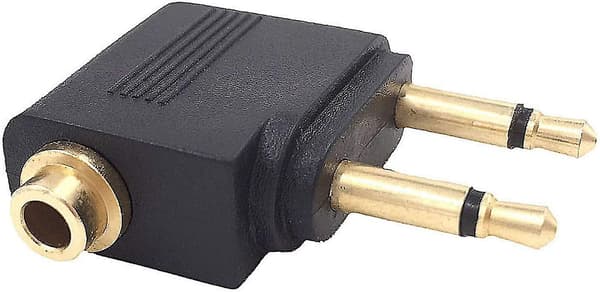 4-pak Flyadaptere til Hovedtelefoner, Forgyldt 3,5 mm Jack