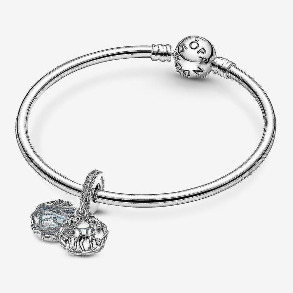 Hänge Charm Äkta Pandora Harry Potter \"patronus\" Silver, Zirkonia, Emalj