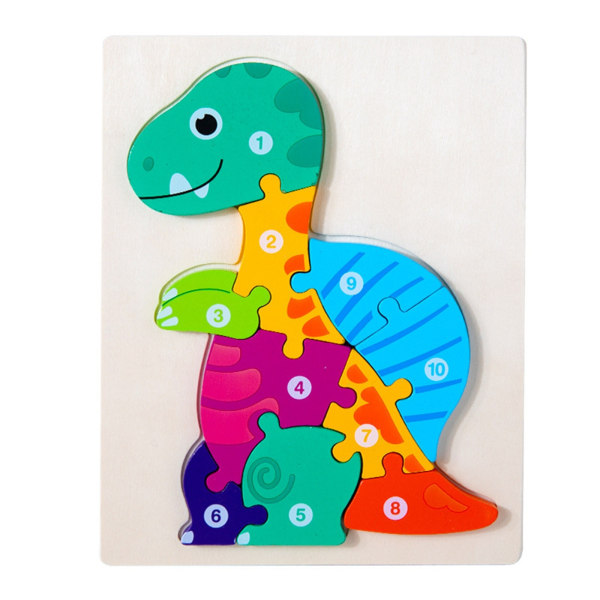 Baby Trepussel Tegning 3D Puslespill Jigsaw For Barn Gutter Jente Montessori Tidlig Læring Utdanning Puslespill Leker