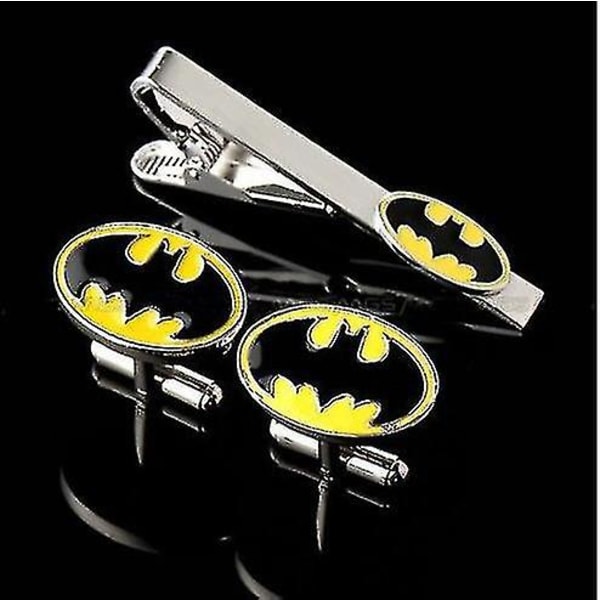 Tie Clips & Cufflinks Set Superheroes Designs Quali