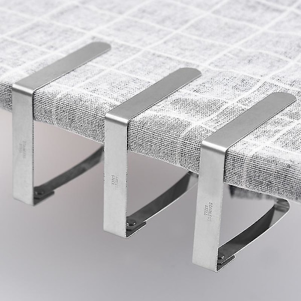 Stor 8 X 7 Cm Rustfritt Stål Duk Klips Duk Klips Rustfritt Stål Duk Klips Duk Klips Pakke med 8