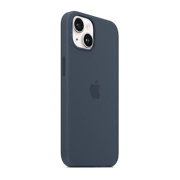 Silikone Telefoncover Kompatibel Med Iphone 14-yu Storm Blue