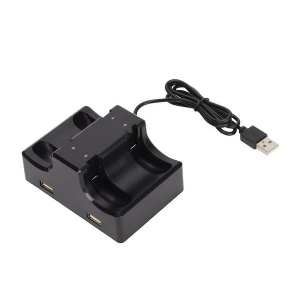 Ladestation til Switch Joycon 4 i 1 ladedock til Joycon med LED-indikator