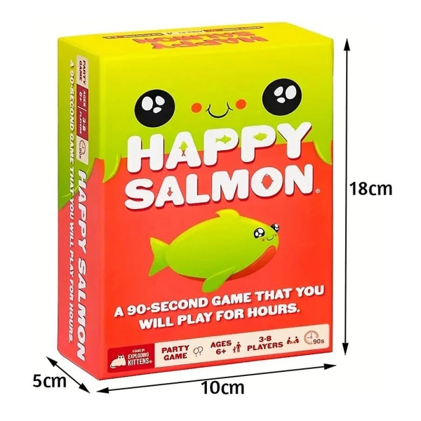 Happy Salmon Card Game Exploding Kittens 90 Seconds Game 3-8 Players Family Party Board Game for Kids Adults