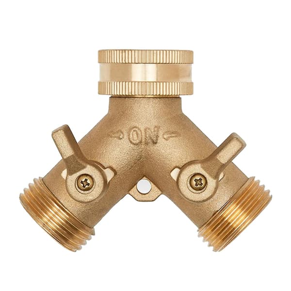 Messing Vandforbindelse Y-formet Vanding Hurtigforbindelser Rør Til Ventil Splitter Til Hjem Have Gård Vandingsslange Adapter System Tilbehør