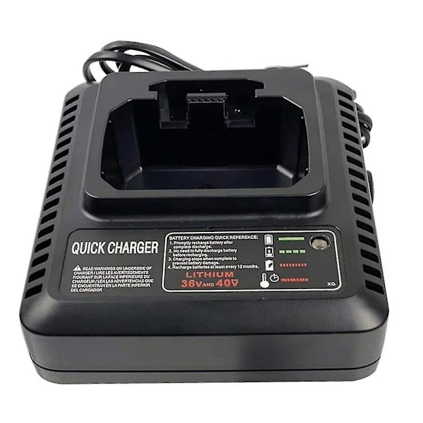 Batterilader LCS36 LCS40 for Black & Decker 36V 40V Max litiumionbatteri LBXR36 LBX36 LBXR20