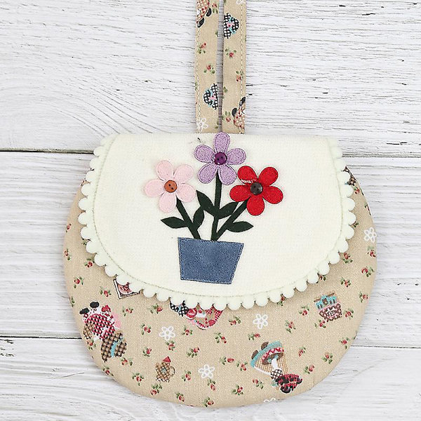 1 stk. tre små blomster, søde hygiejnebind opbevaringspose undertøjssæt rejse makeup taske rejse makeup børster ammepudeholder tampon