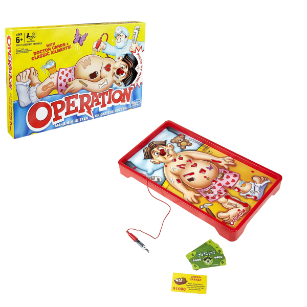 Operation Spil - Træningsleg for Børn, Piger, Drenge og Familie, Venner (Pink) pink