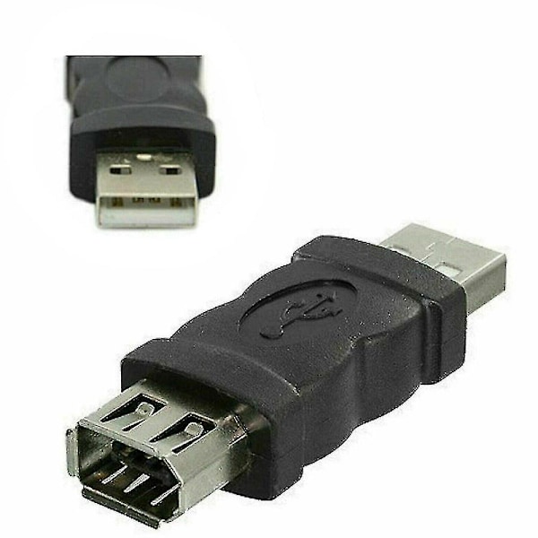 Firewire IEEE 1394 6-nastainen F - USB-uros M -kaapeliadapteri muuntaja liitin