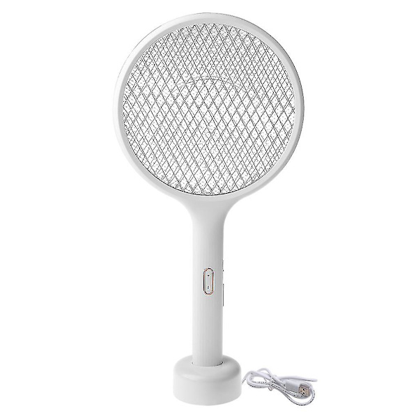 Elektrisk mygg USB-uppladdningsbar racket Anti insektsfluga Bug Zapper Killer Bärbar handhållen