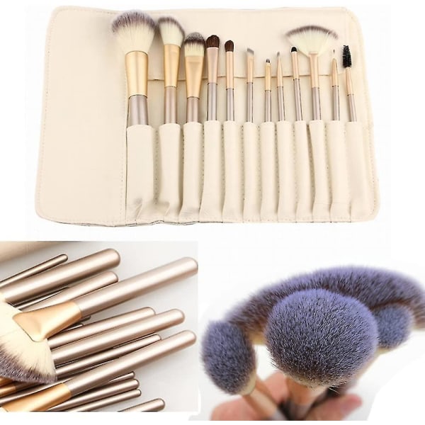 Makeup Brush Set Professionell Makeup Set Trähandtag Heilwiy Gift