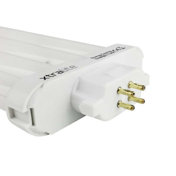 Xtralite 27w dagslys erstatningslyspære for leselamper med høy synlighet, 4-pin Gx10q-4 Quad Tube (6500k) Pack Of 2