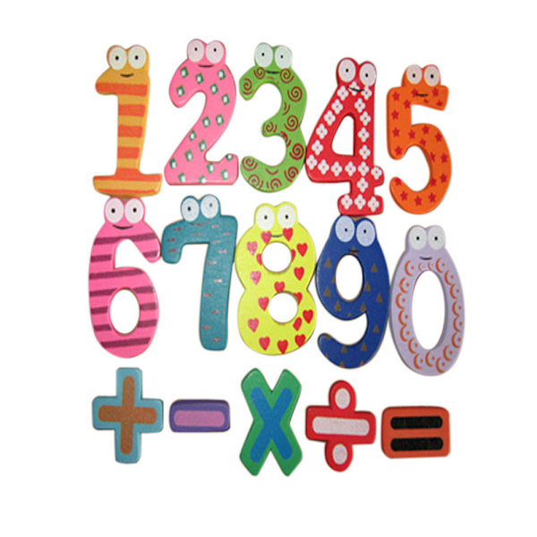 Magnetiske tre tall matematikksett digital baby pedagogisk leketøy